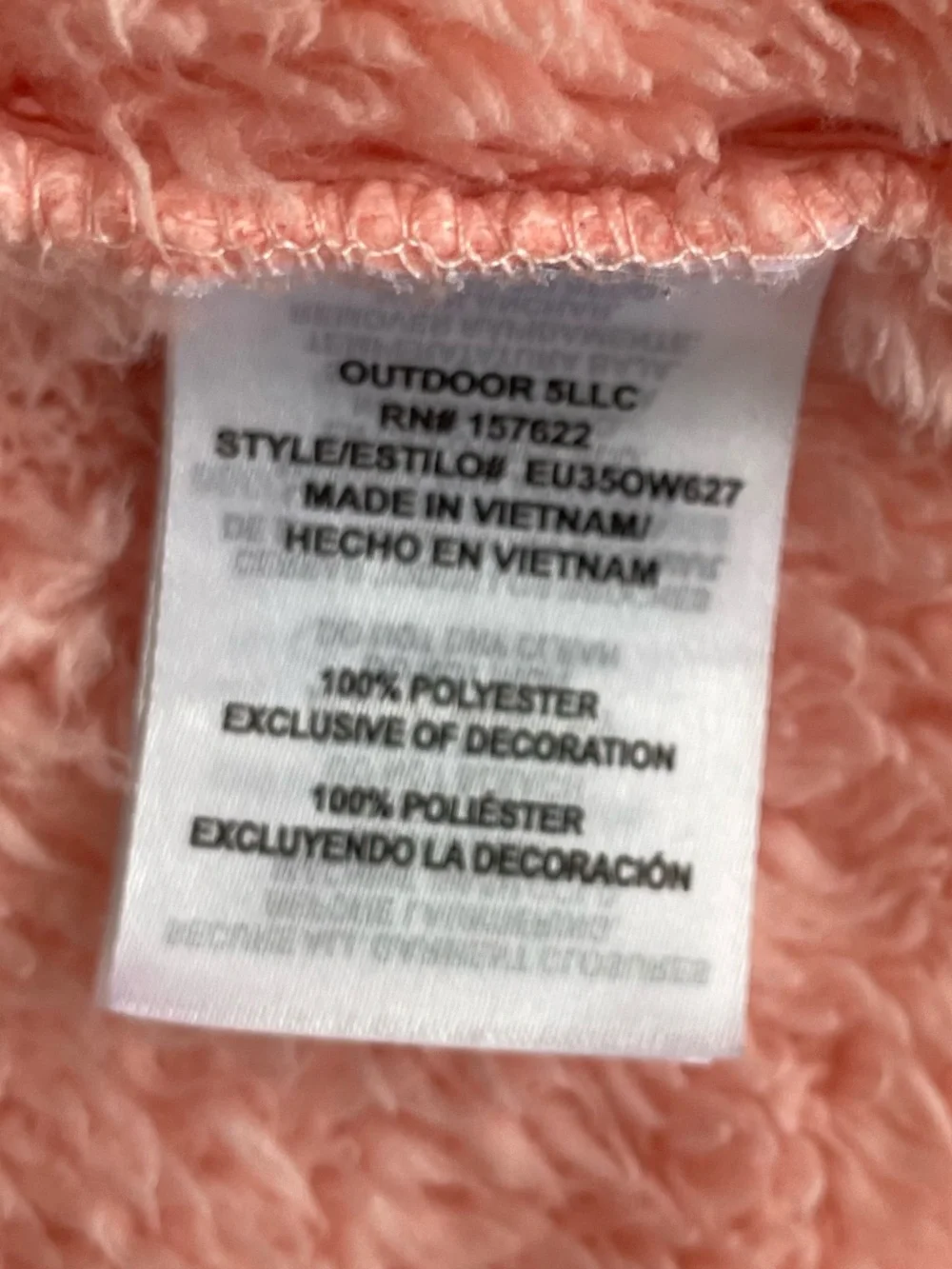 Eddie Bauer Kids High Pile Pink Sherpa Fleece Hooded Jacket - Size 14/16